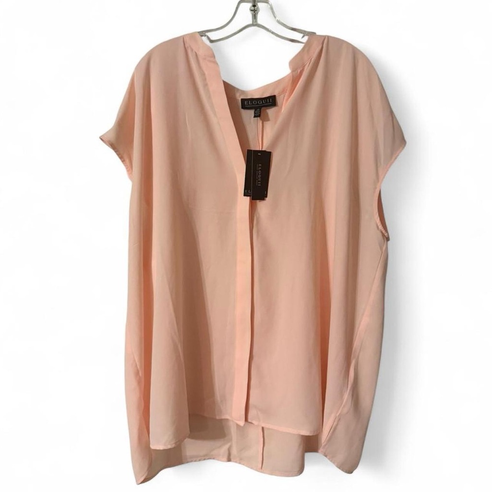 Eloquii Soft Peach Blouse